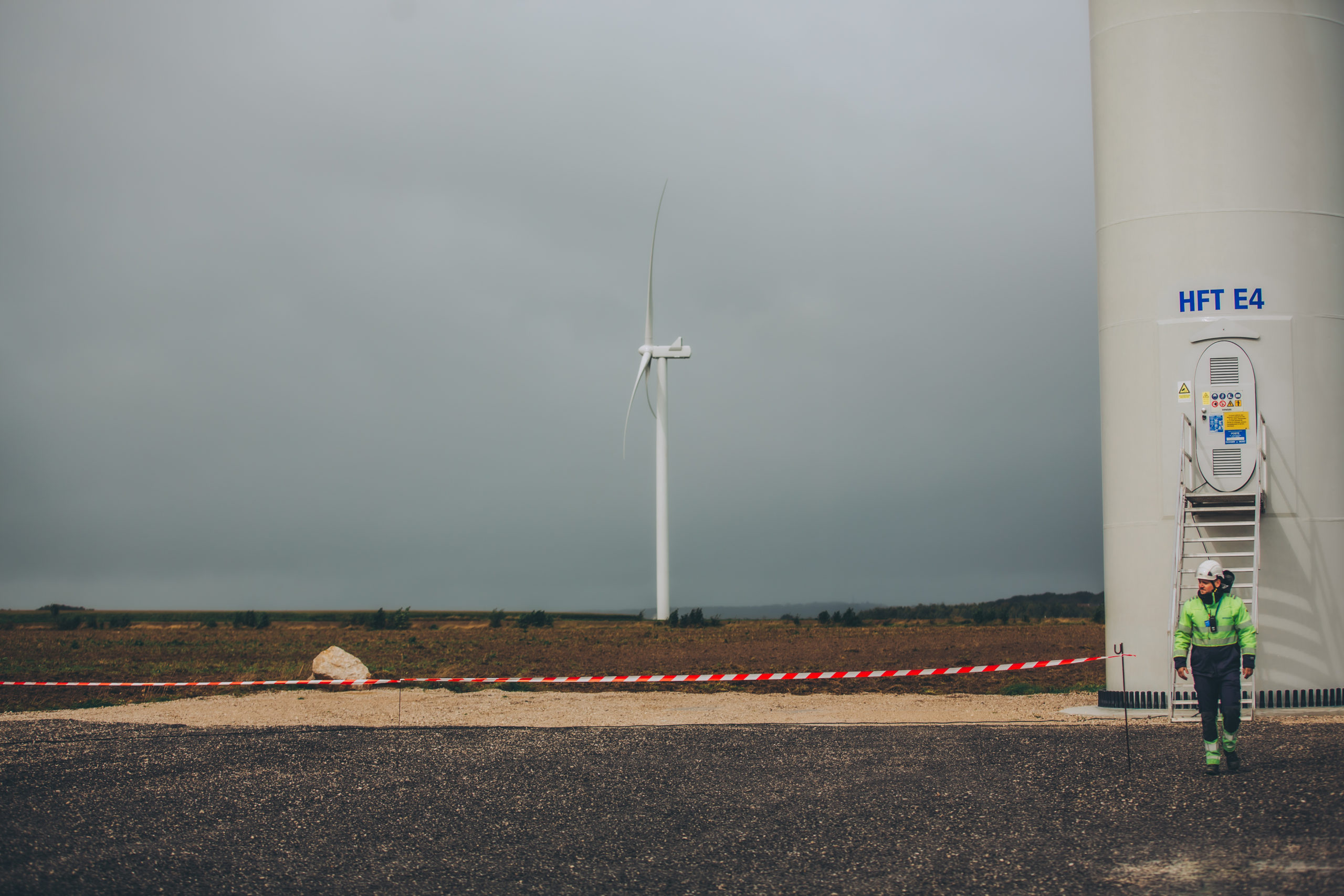 Photo reportage d'un parc éolien Nord de la France pour Boralex