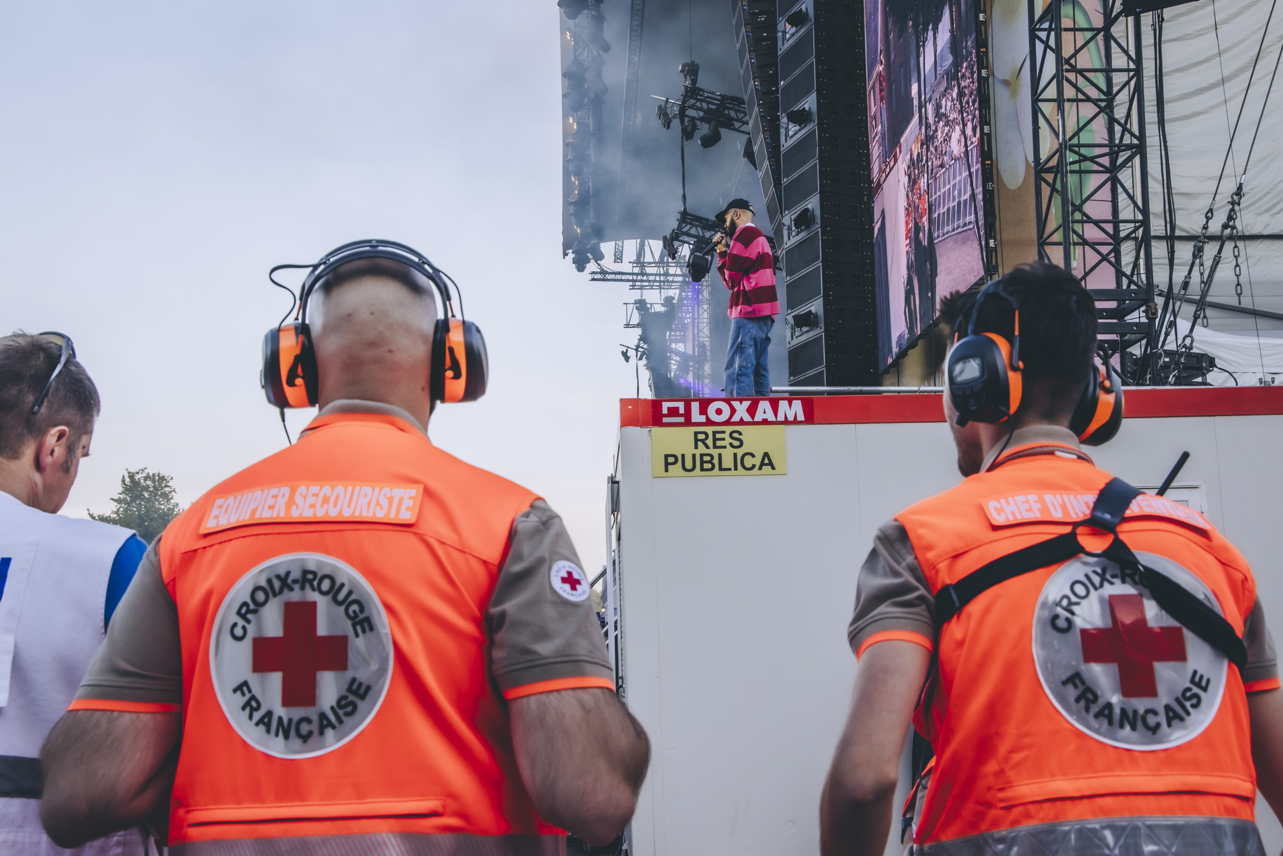 Reportage Photo pour la Croix Rouge au main square avec Big Flo et Oli